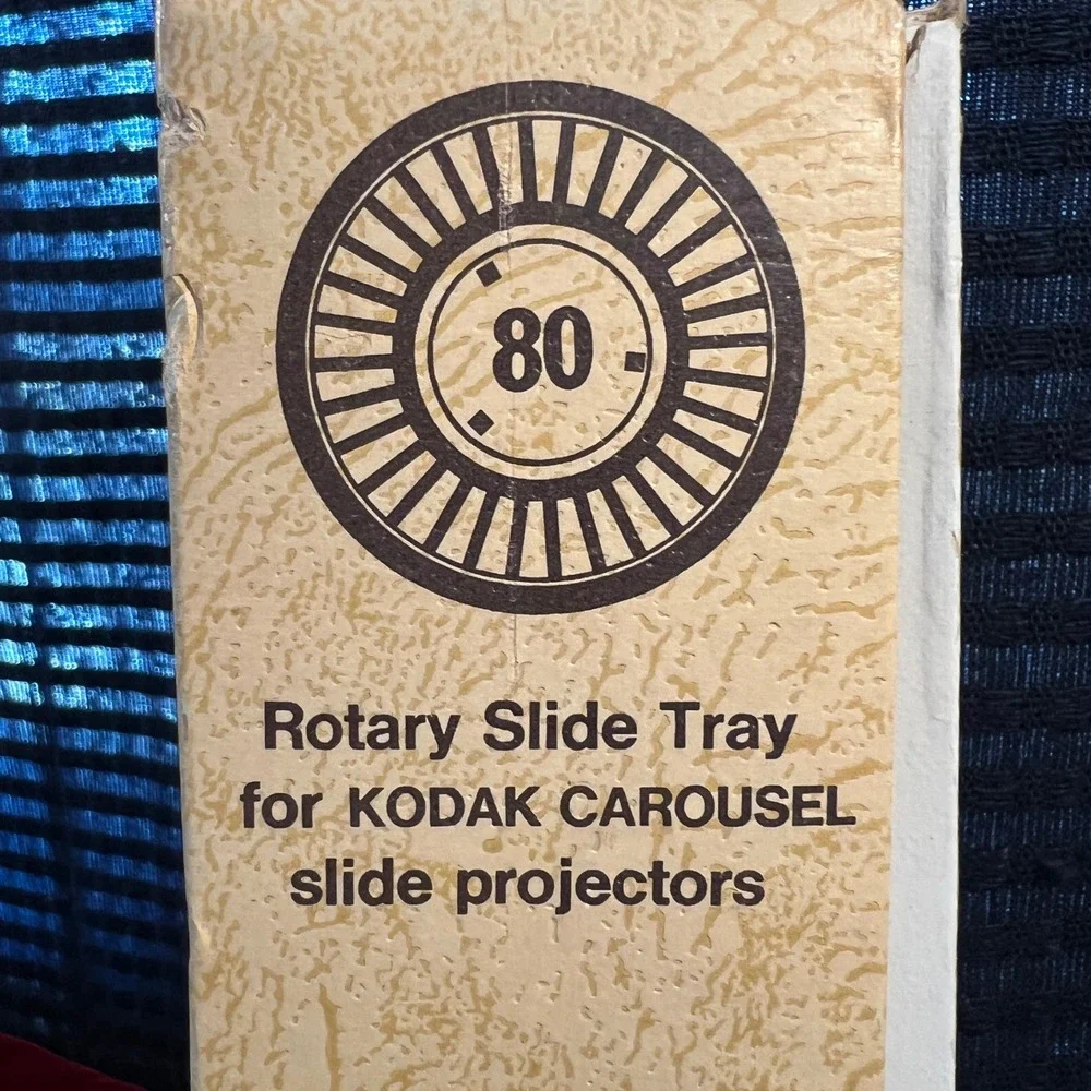 3 Focal Rotary Slide Tray for Kodak Carousel Projectors 80‎ Capacity VTG Boxed